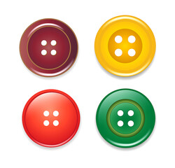 metal jeans rivet button accessories isolated 3D illustration