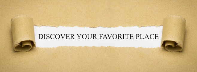 Discover your favorite place