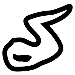 wing stick solid icon