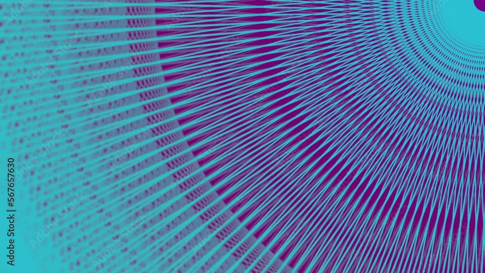 Aufkleber Abstract background created by coils of wire. 3d rendering loop animation HD