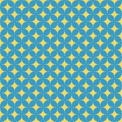 Geometrical Diamond pattern in gold and blue,  argyle background. For fashion textile, cloth, backgrounds 