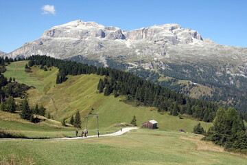 Fanesgruppe, gesehen von der Pralongia-Hochebene