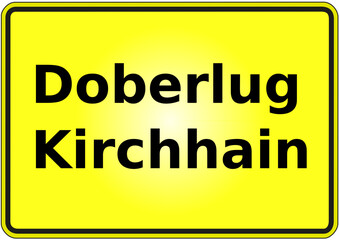 Stadteingangsschild Deutschland Stadt Doberlug-Kirchhain