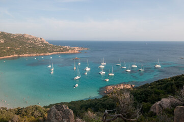 Roccapina, Corse France. Sea landscape.