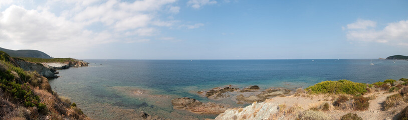 Fototapeta na wymiar Cap Corse, Sea Landscape, France