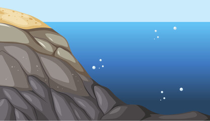 Rocky shore zonation background