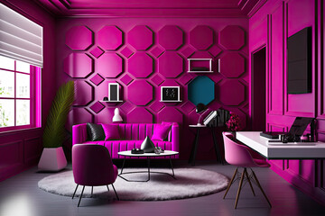 Interior of modern living room. generative Ai
