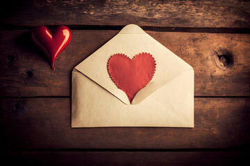 love letter on valentine's day, heart, romance