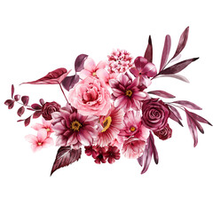 Floral Bouquet watercolor illustration