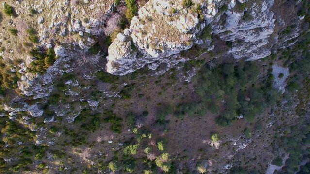 Castellaras de Thorenc platform seen from the sky