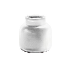 Modern ceramic vase watercolor illustration