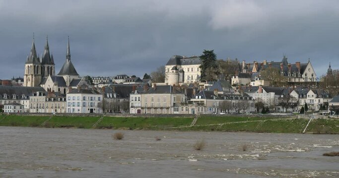 The Loire river at Blois, Loir et Cher Deparment in France