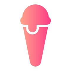 ice cream gradient icon