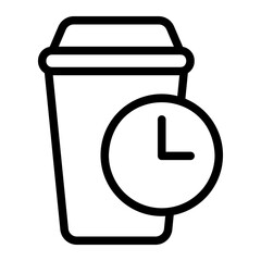 coffee time line icon