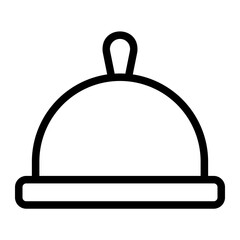 food tray line icon