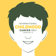 Vector illustration of awareness International childhood cancer day