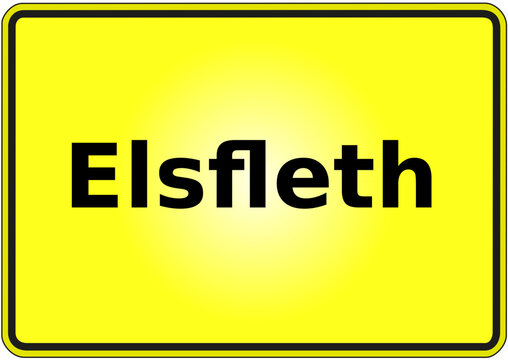 Ortseingangsschild Deutschland Stadt Elsfleth