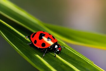 Fototapeta premium Ladybug on a Plant