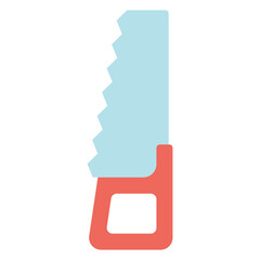hand saw flat illustration