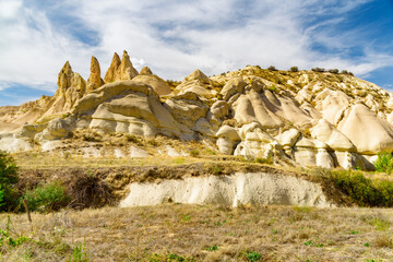 Awesome landscape of the Love valley in Cappadocia, Turkey