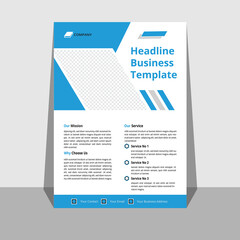 Corporate business a4 vector flyer designe for company promotion poster or brochure cover layout, annual report, and advertising