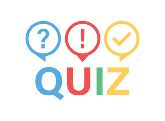Quiz guess social media icon in flat style. Faq vector illustration on isolated background. Help button sign business concept.