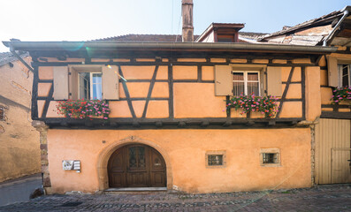 Half-timbered houses in Eguisheim, Alsace, France
