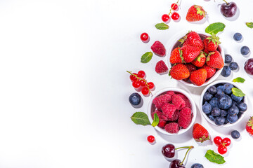 Summer berry flatlay