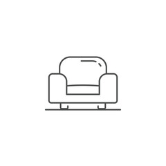 Living room sofa icon