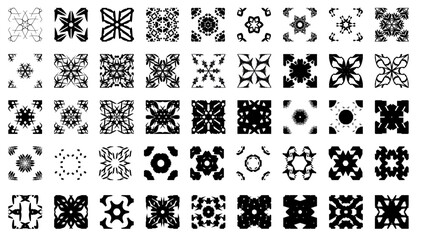 Collection of vintage seamless patterns