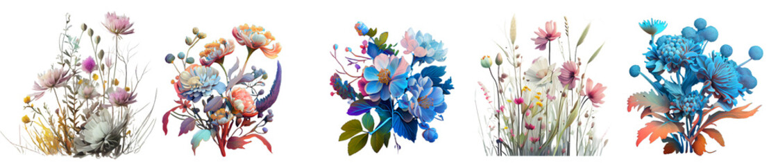 Flowers on the PNG background