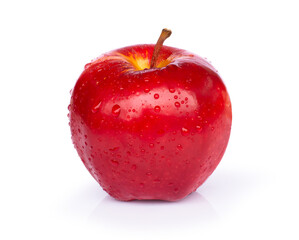 Fototapeta na wymiar red apple isolated on white