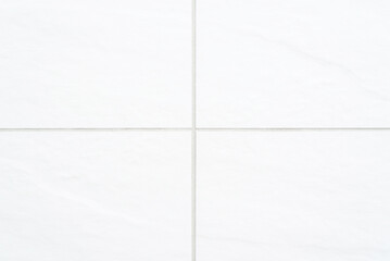 The texture of the tile is white. White background with tile texture