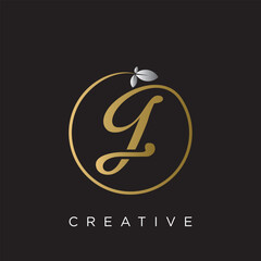 j or g logo design vector icon luxury premium