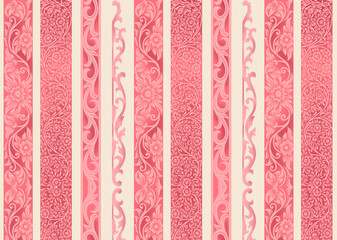 Textile digital design motif border pattern hand made artwork suitable for women cloth designs front back and duppata print.Set of Oriental damask patterns for greeting cards and wedding invitations.