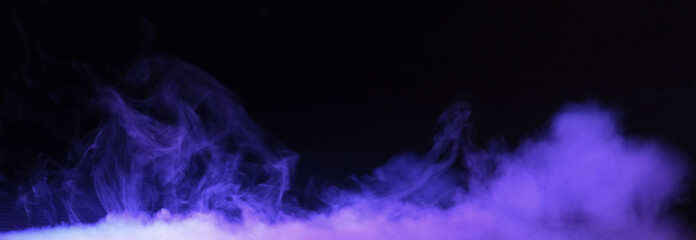 smoke on black background