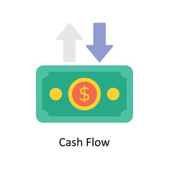Cash Flow vector Flat Icons. Simple stock illustration stock illustration
