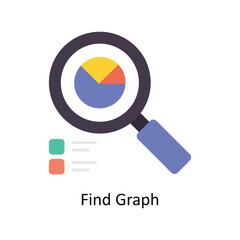 Find Graph vector Flat Icons. Simple stock illustration stock illustration