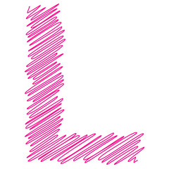 signs with the effect of a thread and a stroke children's text