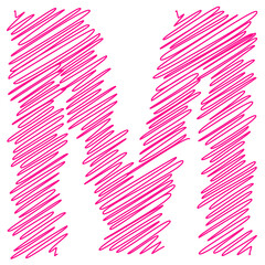 signs with the effect of a thread and a stroke children's text