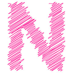 signs with the effect of a thread and a stroke children's text