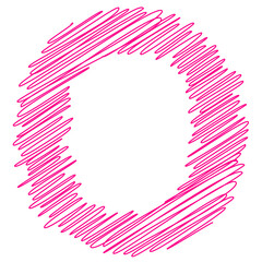 signs with the effect of a thread and a stroke children's text
