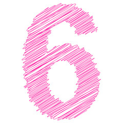 signs with the effect of a thread and a stroke children's text