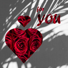 róże w sercu na walentynki © siwyk