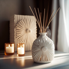 Reed Diffuser and Candles generative ai