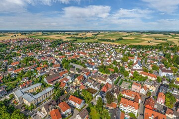 Mering im Landkreis Aichach-Friedberg im Luftbild