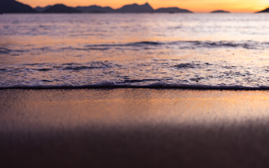 Obraz premium sunset on the beach