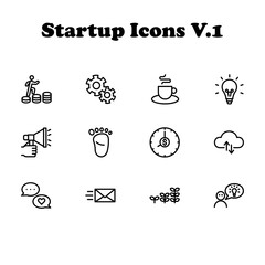 First volume of startup icons