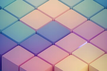 abstract colorful geometric cube background, Generative AI