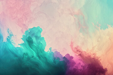 Abstract, colorful background, smoke, drops and 
waves. Color bomb.